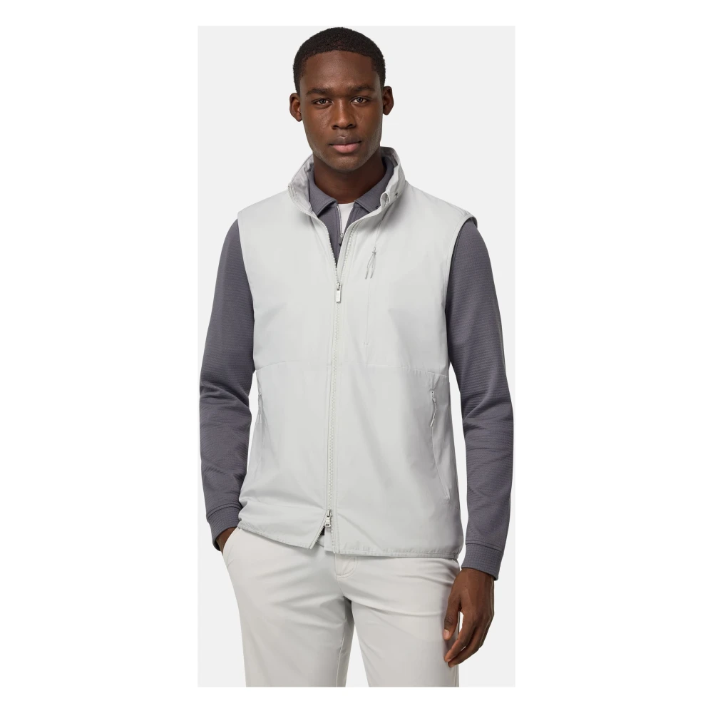 Boggi Milano B Tech Technische Stof Gilet White Heren