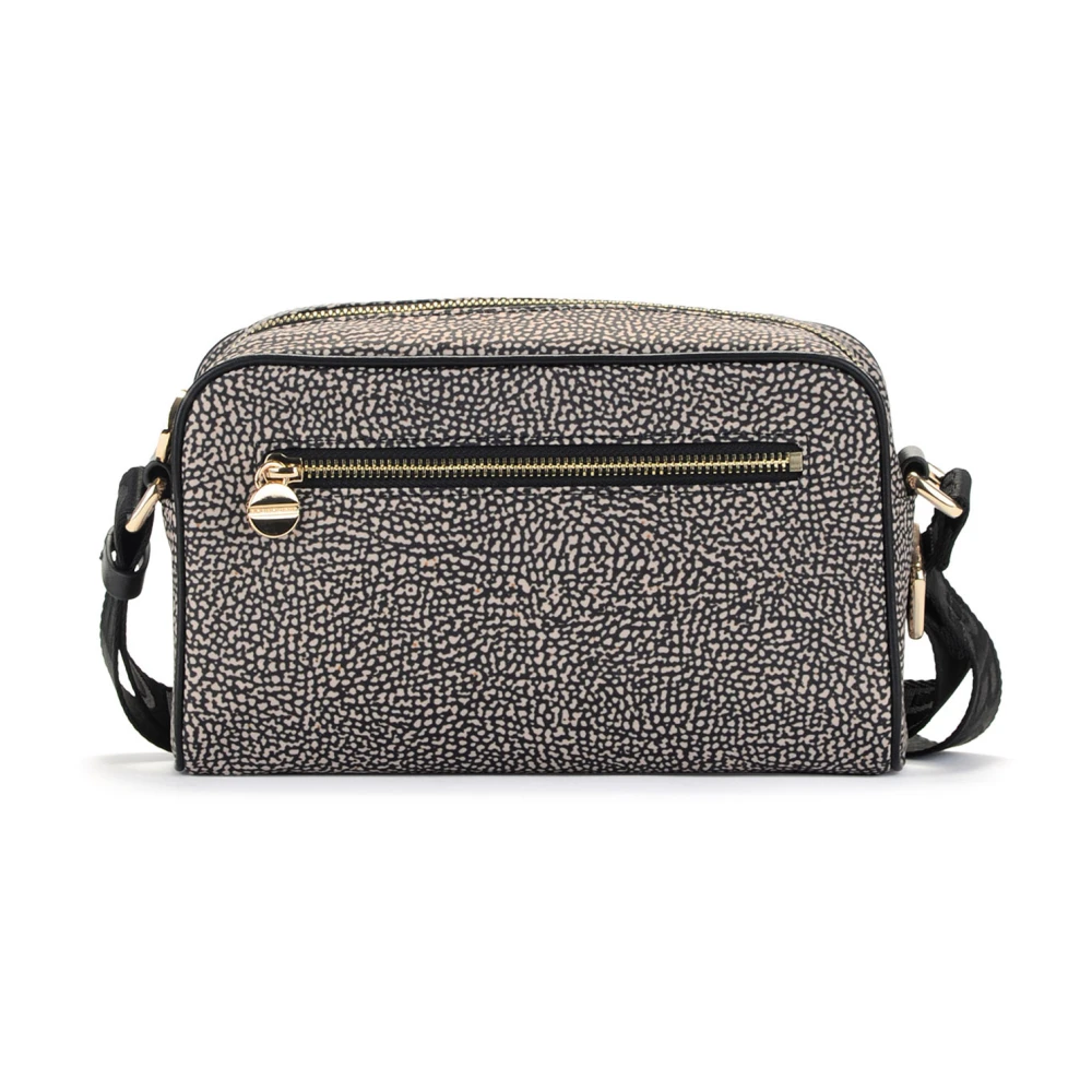 Borbonese Eco Line Kleine Nylon Schoudertas Brown Dames