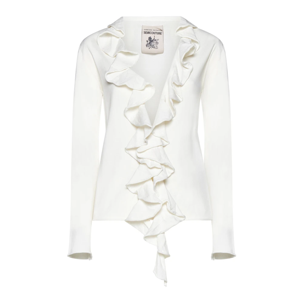 Semicouture Witte Sweater Annalisa White Dames