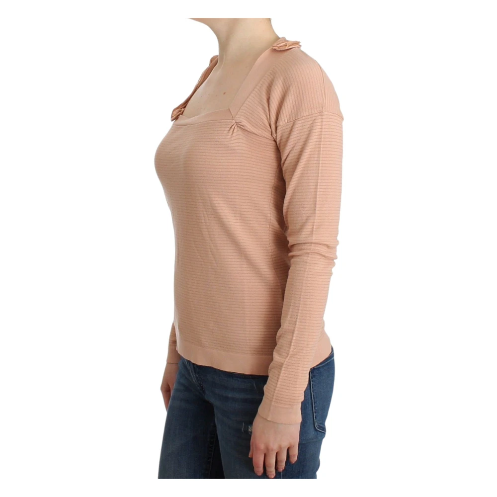 Ermanno Scervino Gestreepte pullover van wolmix in oranje Orange Dames