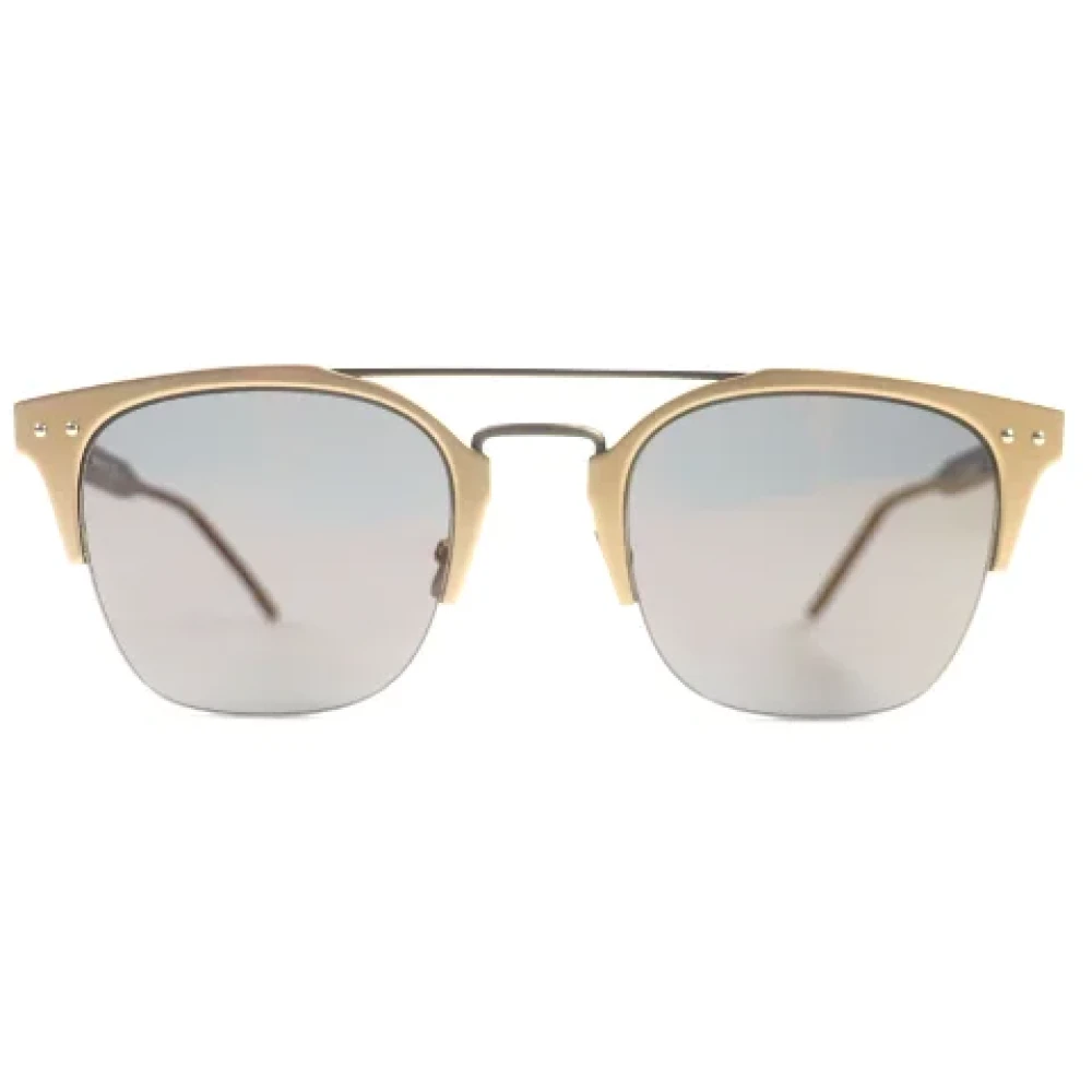 Bottega Veneta Vintage Pre-owned Metal sunglasses Yellow Dames