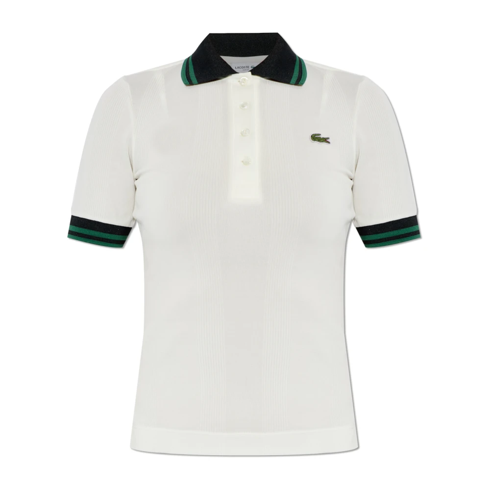 Lacoste Polo met logo Beige Dames