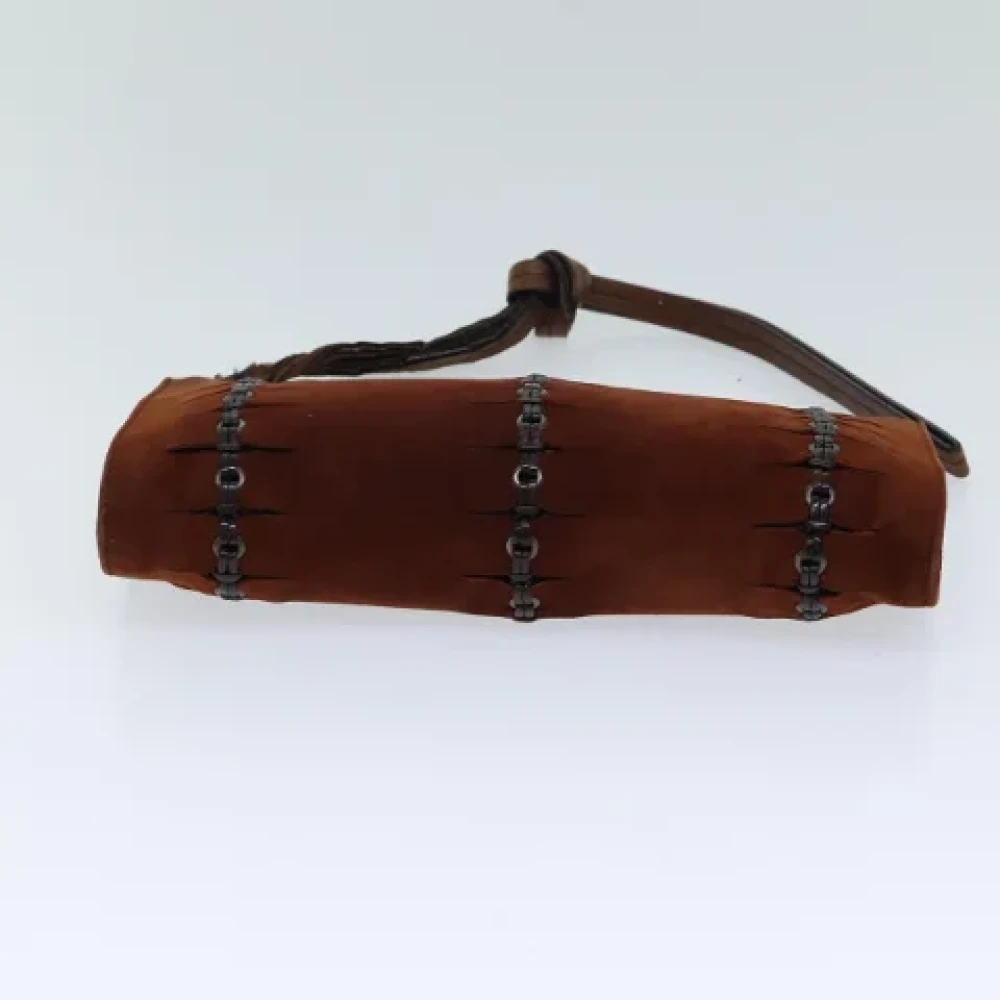 Gucci Vintage Pre-owned Suede pouches Brown Dames