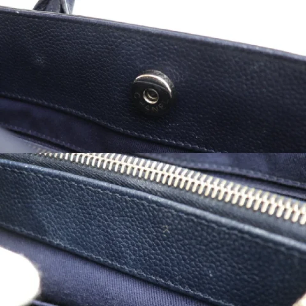 Chanel Vintage Pre-owned Fabric totes Blue Dames