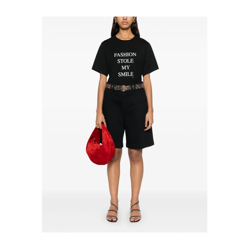Victoria Beckham Zwarte T-shirts en Polos Black Dames