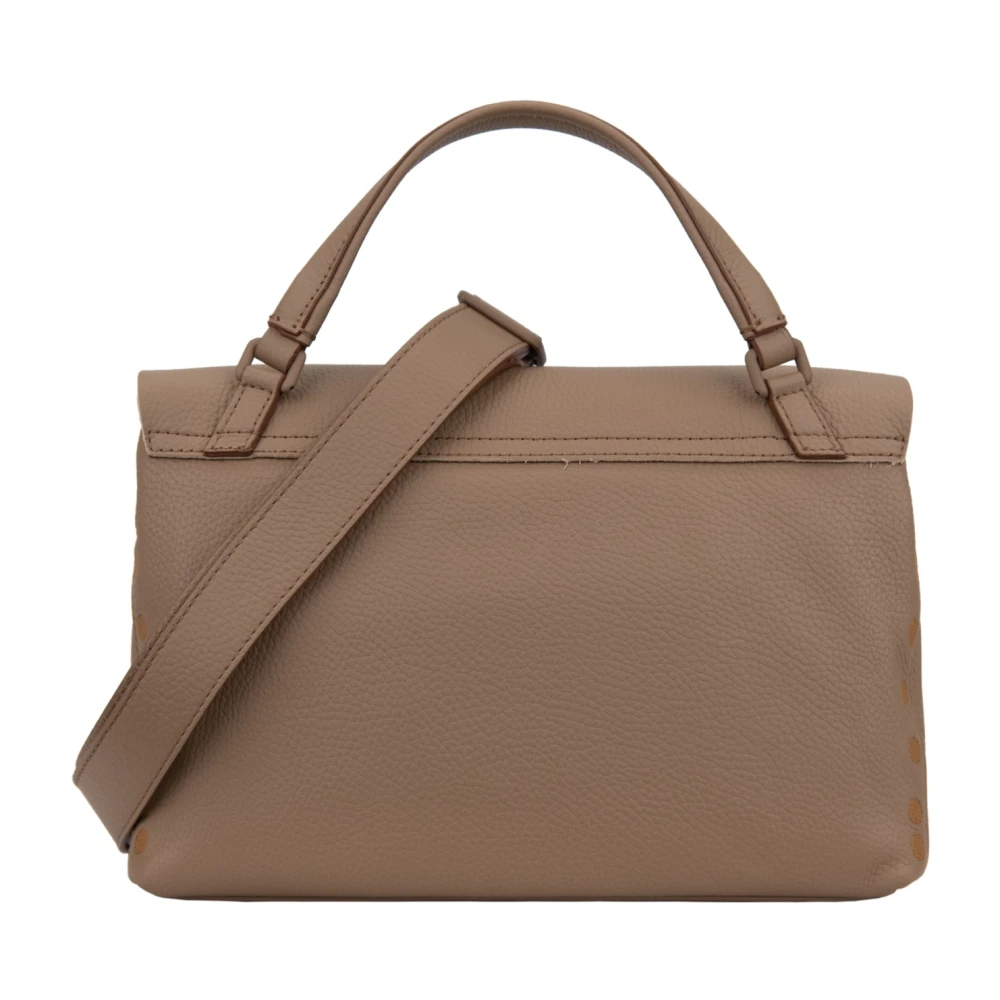 Zanellato Leren Dames Schoudertas Girello Brown Dames