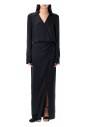 black-satin-shirt-dress-with-v-neck