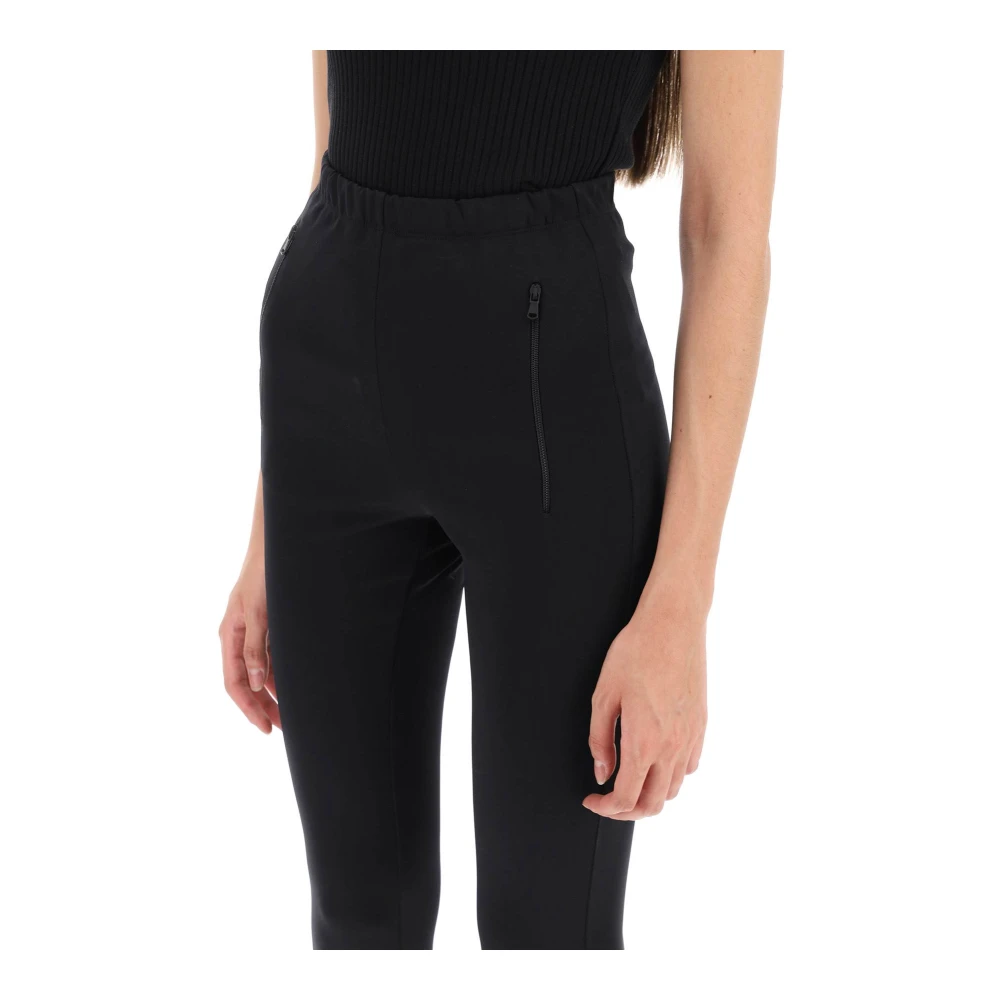 Wardrobe.nyc Leggings met rits aan de zoom Black Dames