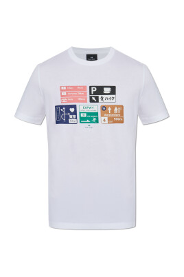t-shirt-med-farverigt-tryk