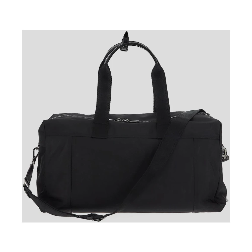 Dolce & Gabbana Stijlvolle Nylon Holdall Tas Black Heren