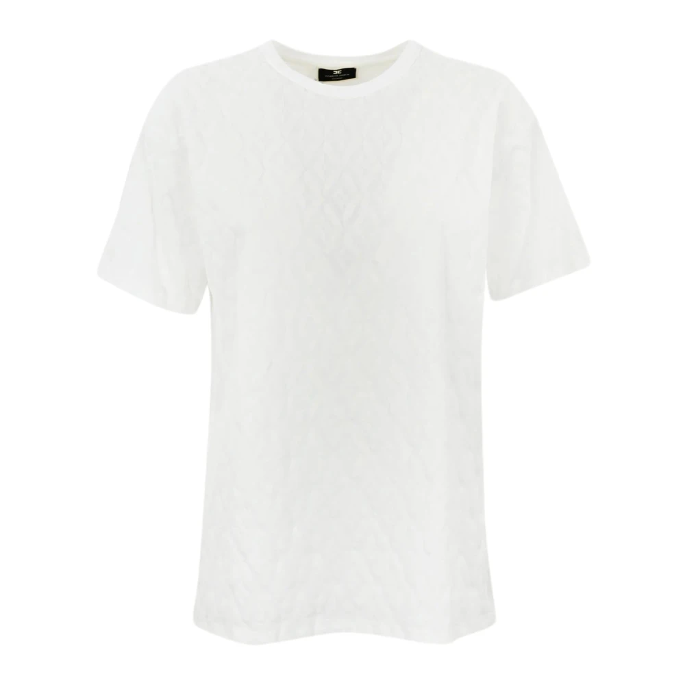 Elisabetta Franchi Katoenen Shirt White Dames
