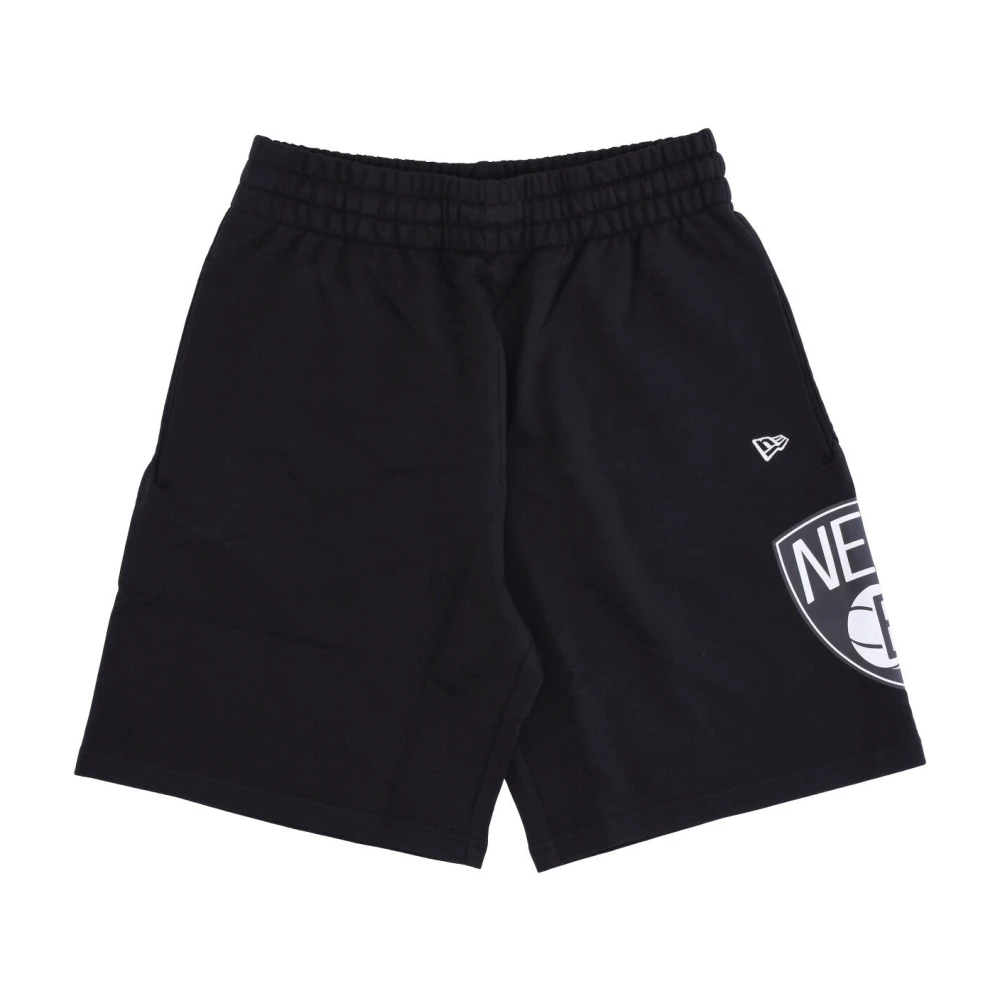 new era Brooklyn Nets Logo Zwarte Shorts Black Heren