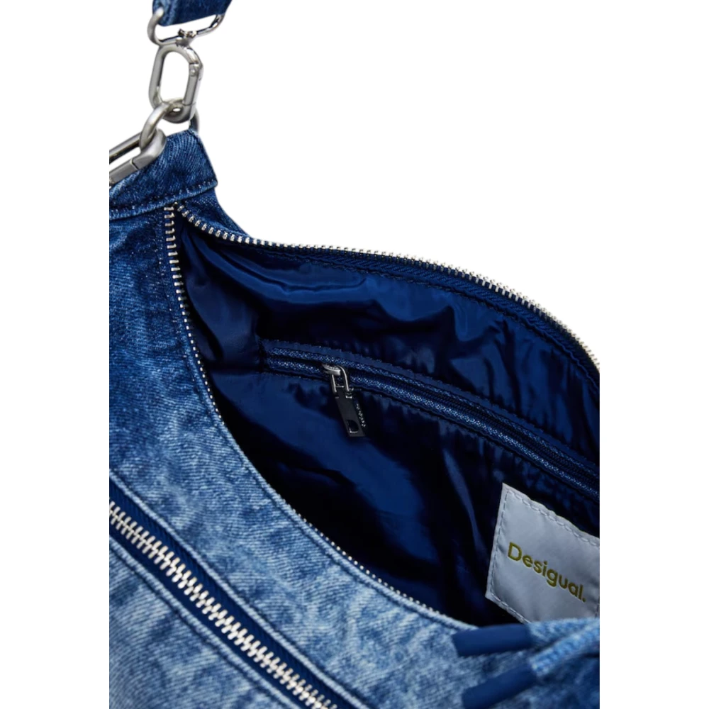 Desigual Lente Zomer Dames Katoenen Tassen Collectie Blue Dames