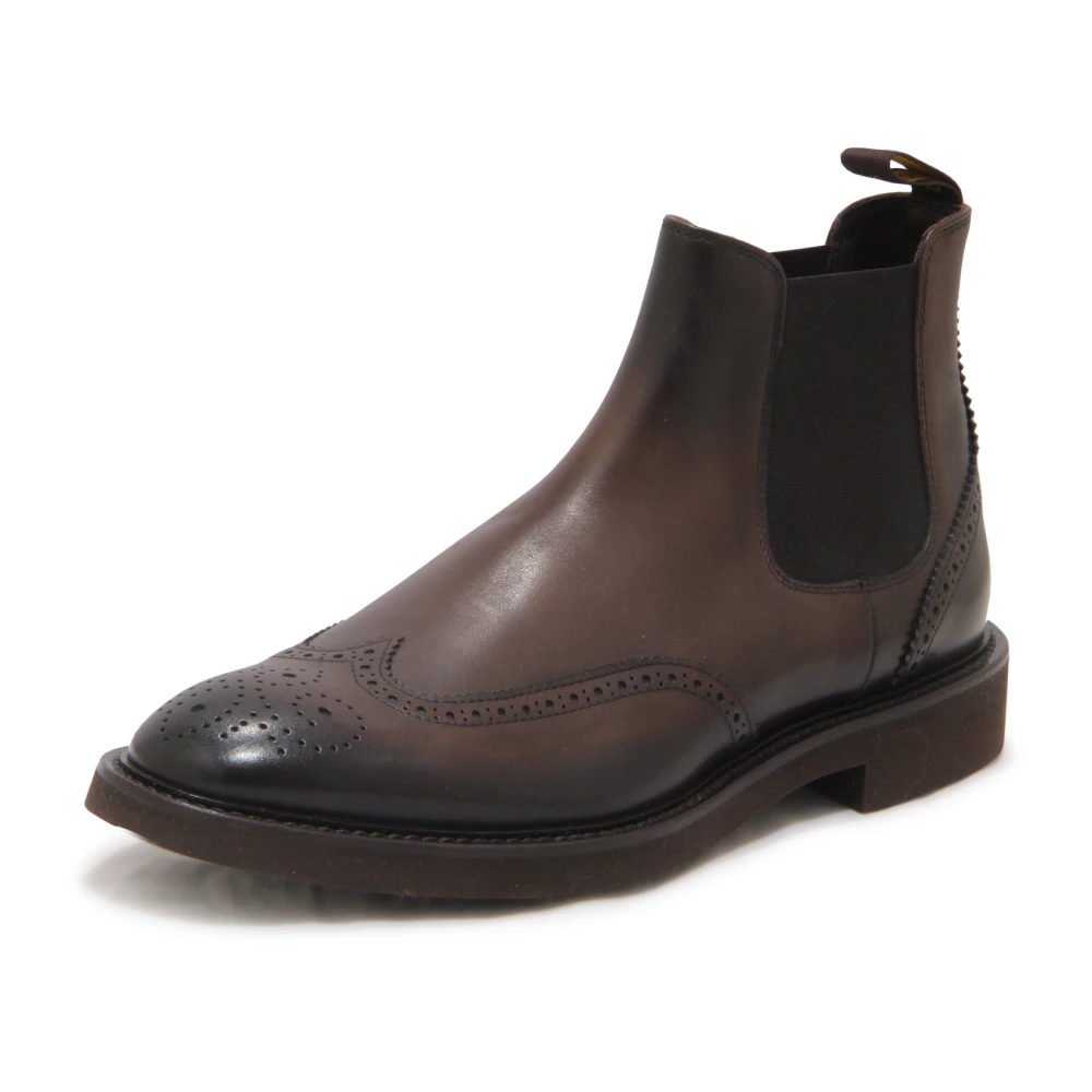 Doucal's Men's Brown Beatles Boots - Chelsea Boots - 8 Uk - Shoes