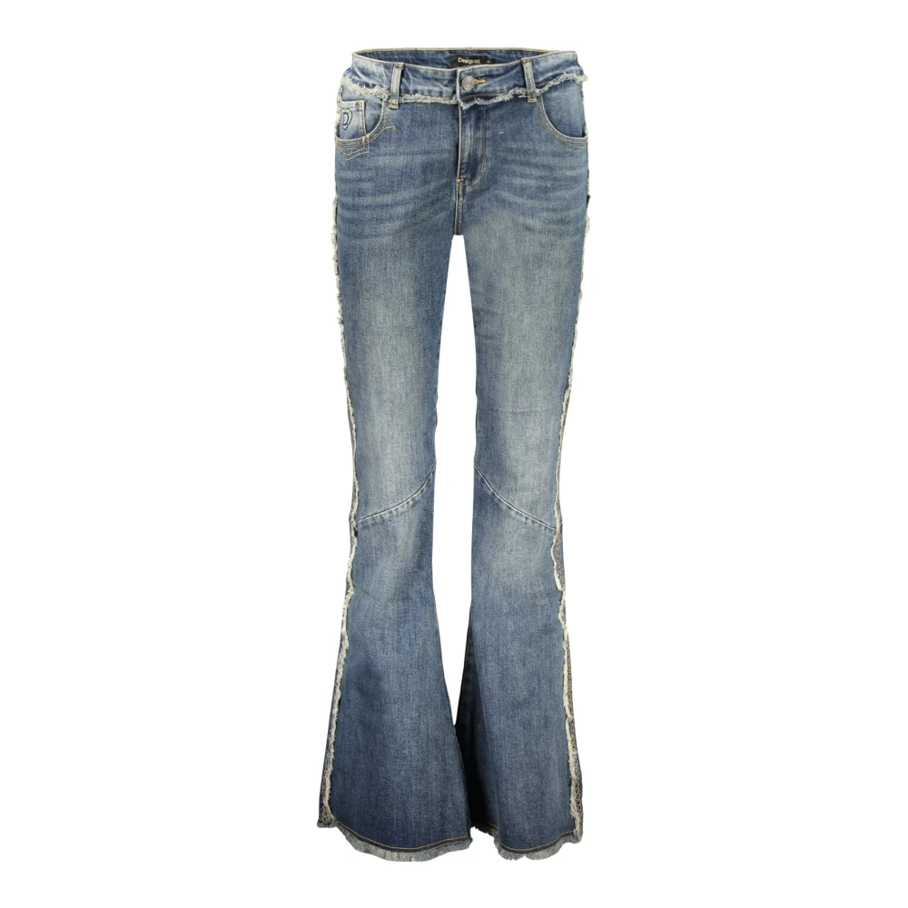 Desigual , Flare Jeans, Female, Blue, M, Duol Flared Jeans