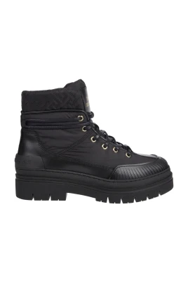 Svarta Monogram Ankelboots för Utomhusbruk