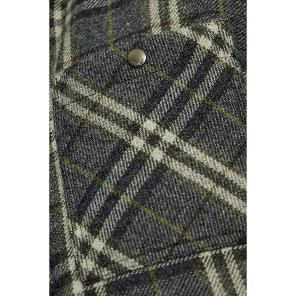Burberry Gewatteerde wollen jas Gray Heren
