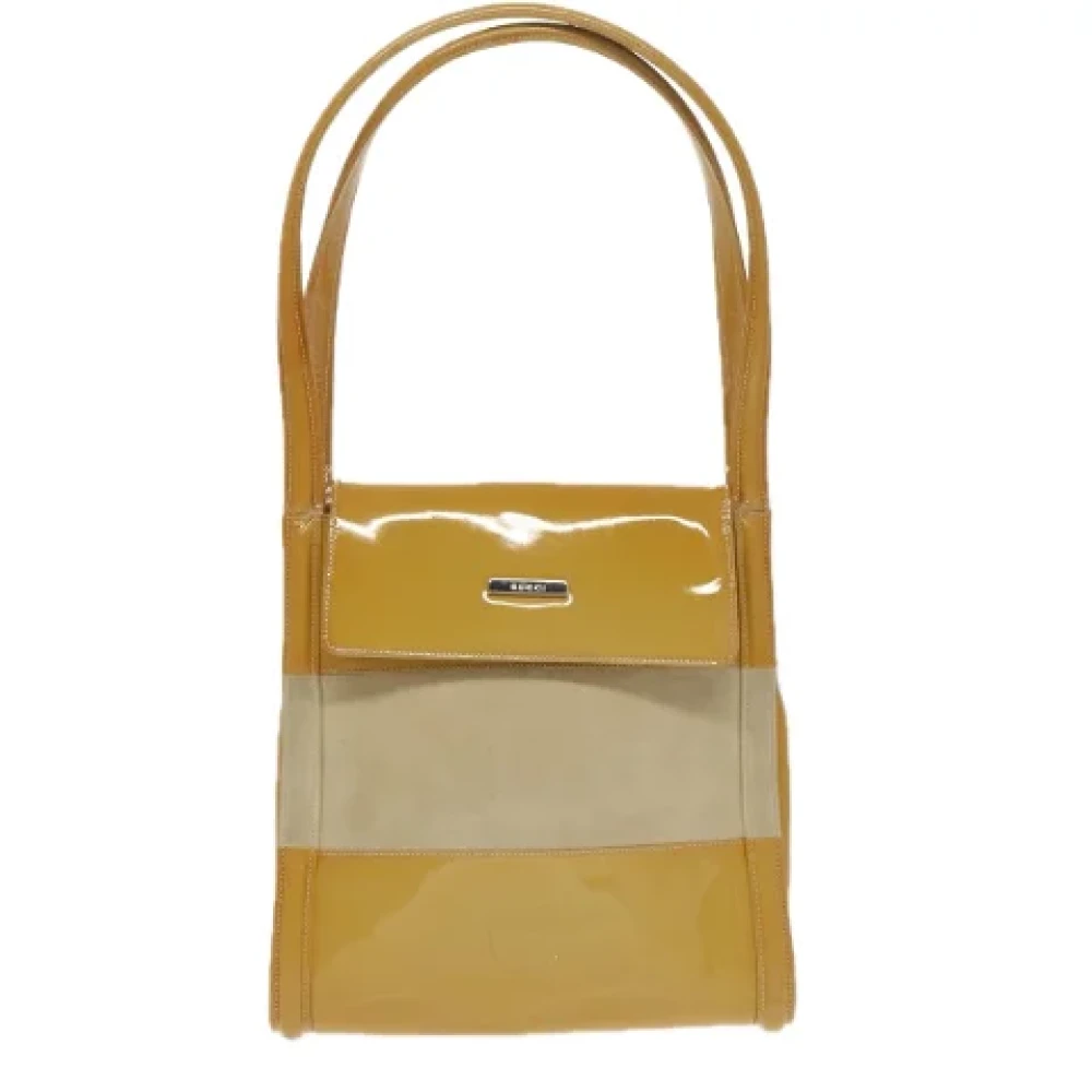 Gucci Vintage Pre-owned Leather shoulder-bags Yellow Dames
