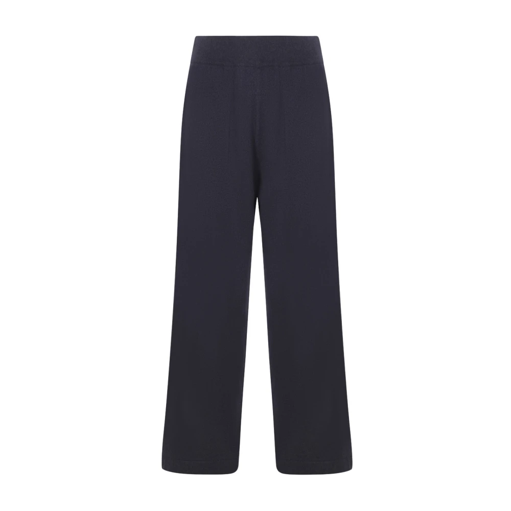 BRUNELLO CUCINELLI Blauwe Wijde Pijp Cashmere Broek Blue Dames