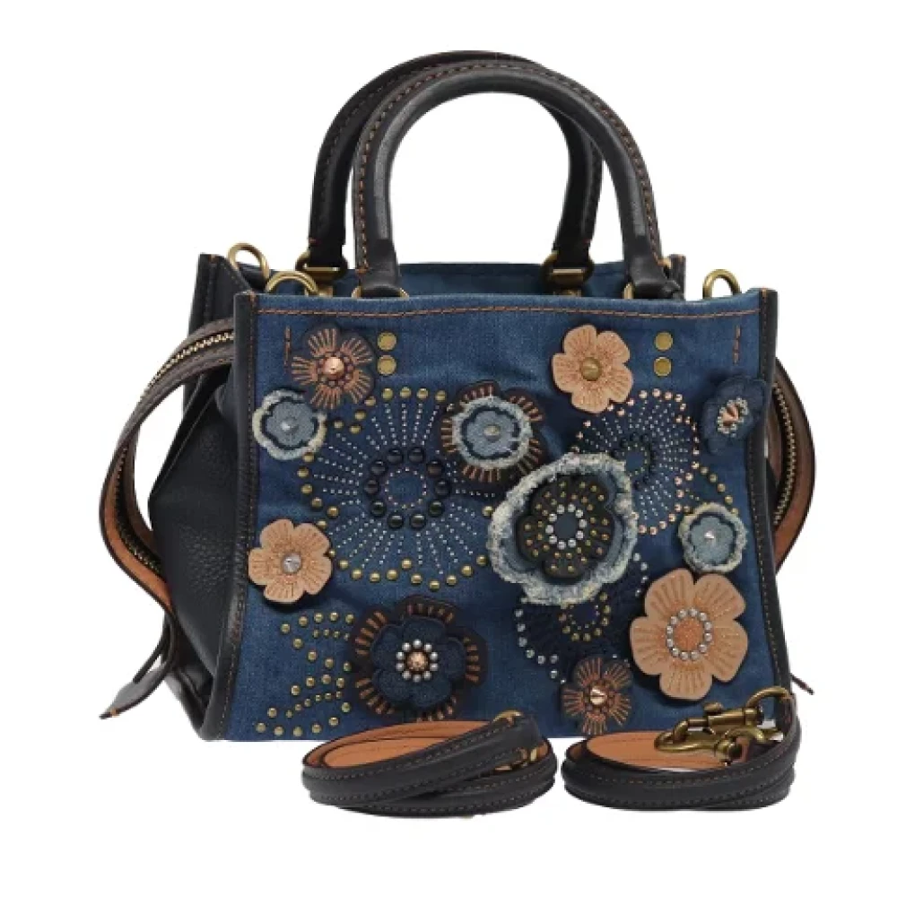 Coach Pre-owned Canvas handbags Blue Dames