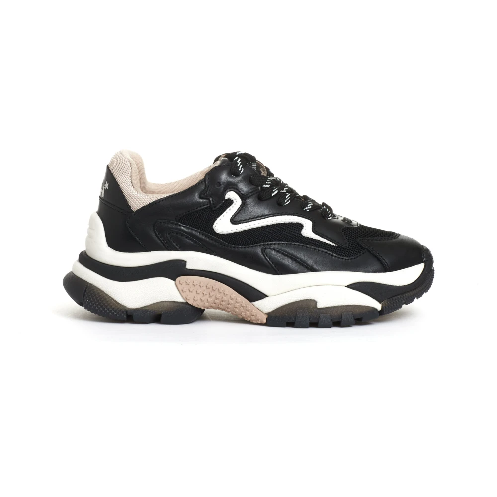 ASH Zwarte Leren Sneakers Aw24 Dames Schoenen Veelkleurig Multicolor