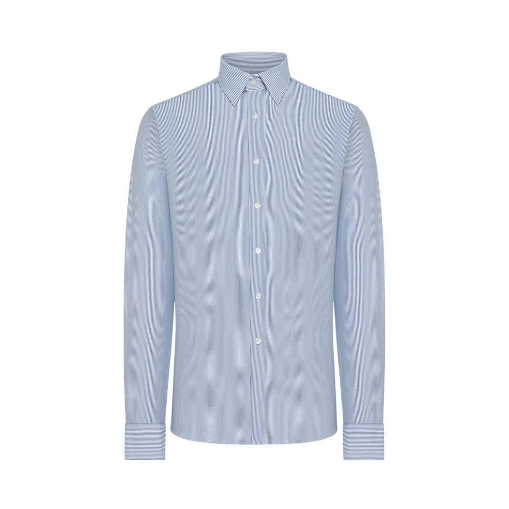 Rrd Men's Blue Oxford Jacquard Shirt - Casual Shirts - S - Shirts