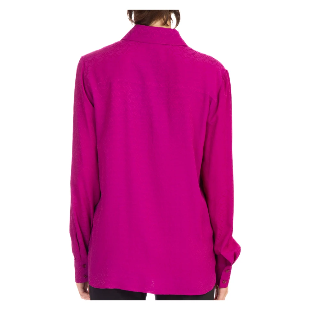 pinko VIB Smorzare Shirt in Trendy Stijl Purple Dames