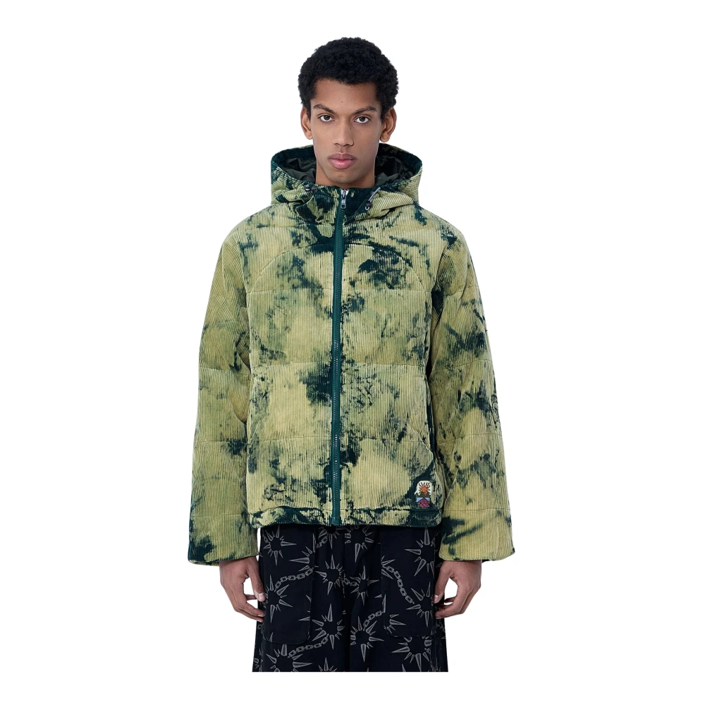 Brain Dead Uomo Verde - Giacca Con Cappuccio In Velluto A Coste - Jackets - M