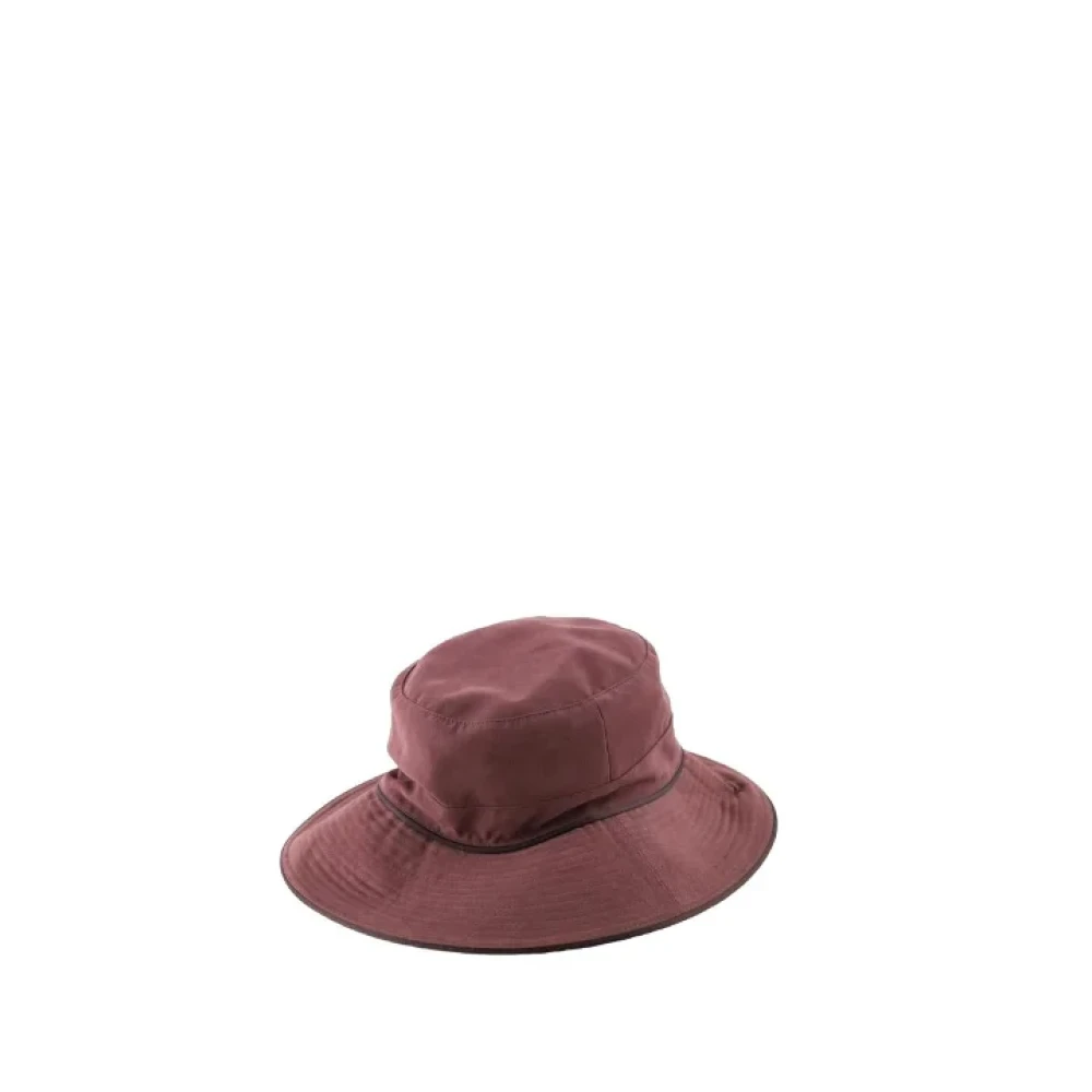 Hermès Vintage Pre-owned Polyester hats Red Dames