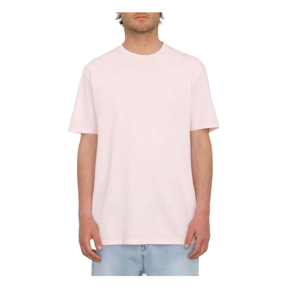 Volcom Solid Stone T-shirt Pink Heren