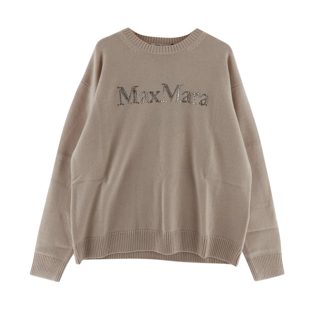 Max Mara Gezellig Gebreid Beige Dames