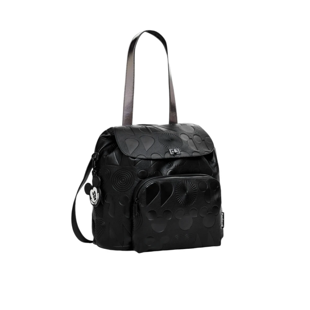 Desigual Stijlvolle Rugzak voor Dagelijks Gebruik Black Dames