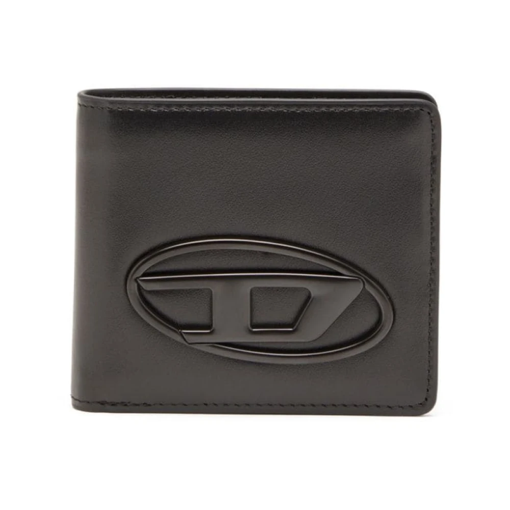 Diesel Zwarte Portemonnees voor Mannen Black Heren