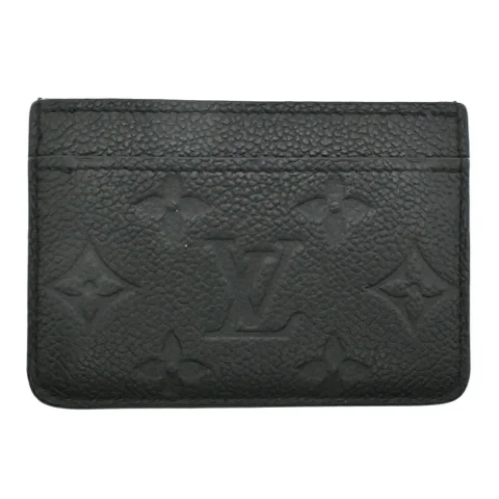 Louis Vuitton Vintage Pre-owned Leather wallets Black Dames