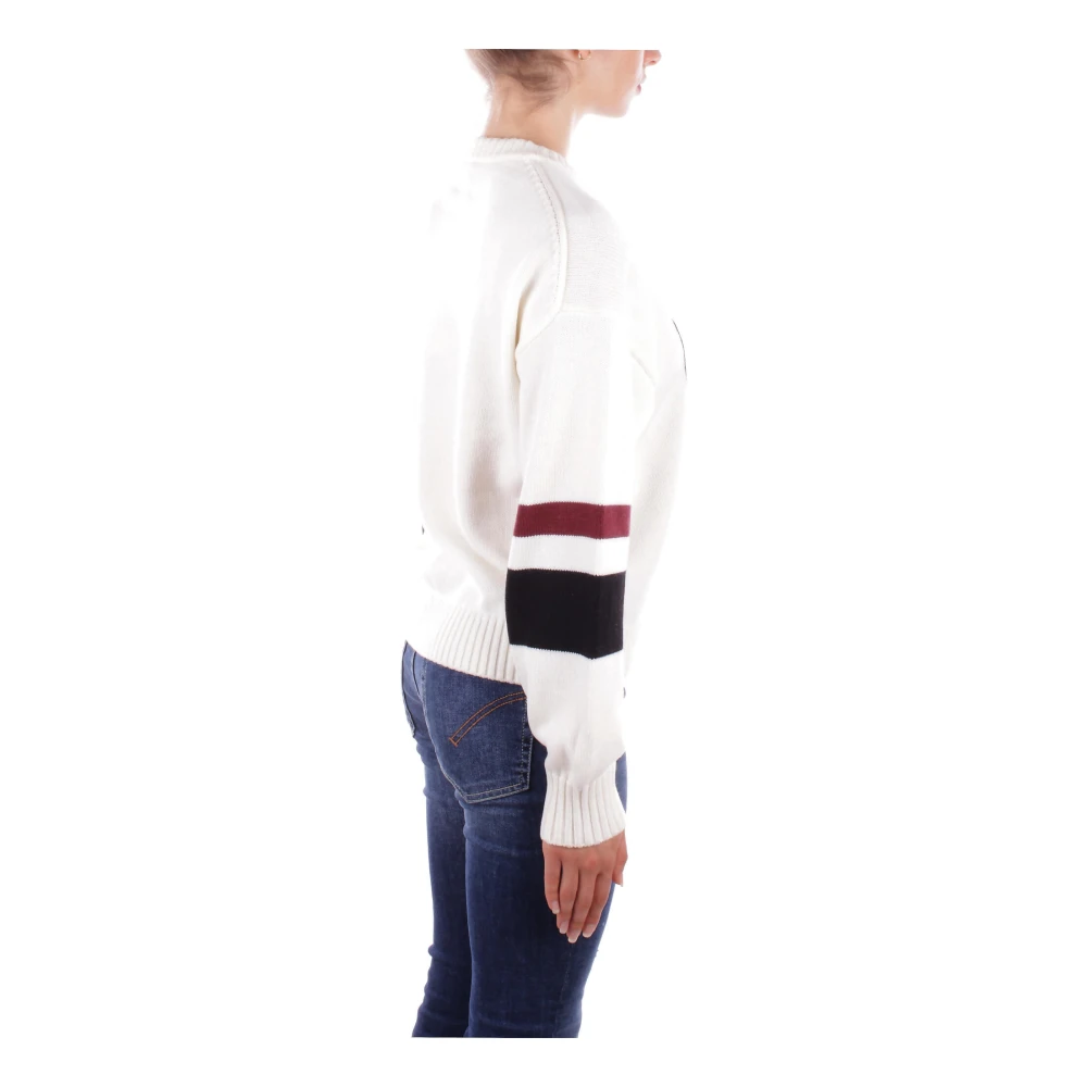 Guess Witte Logo Front Sweater White Dames