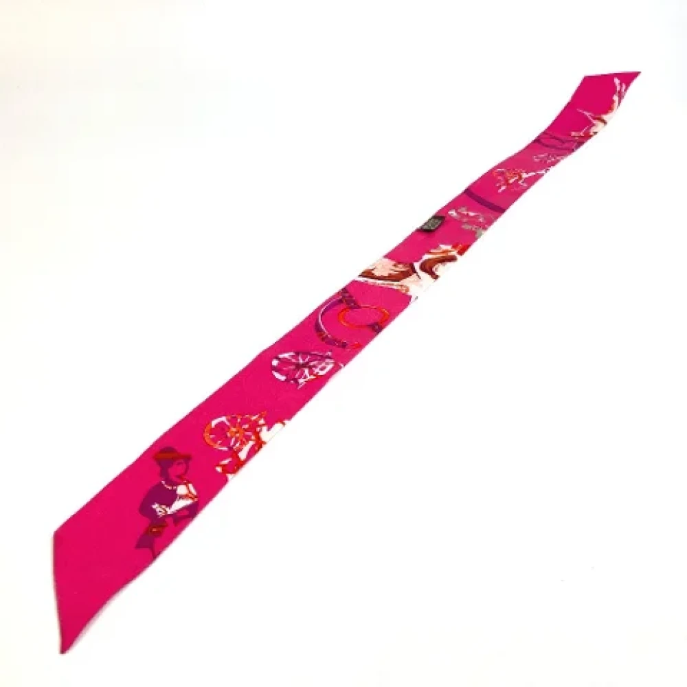 Hermès Vintage Pre-owned Silk scarves Pink Dames