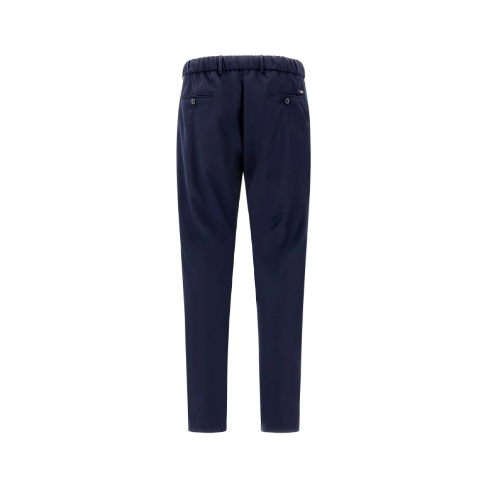 Herno Trekkoord Broek Blue Heren