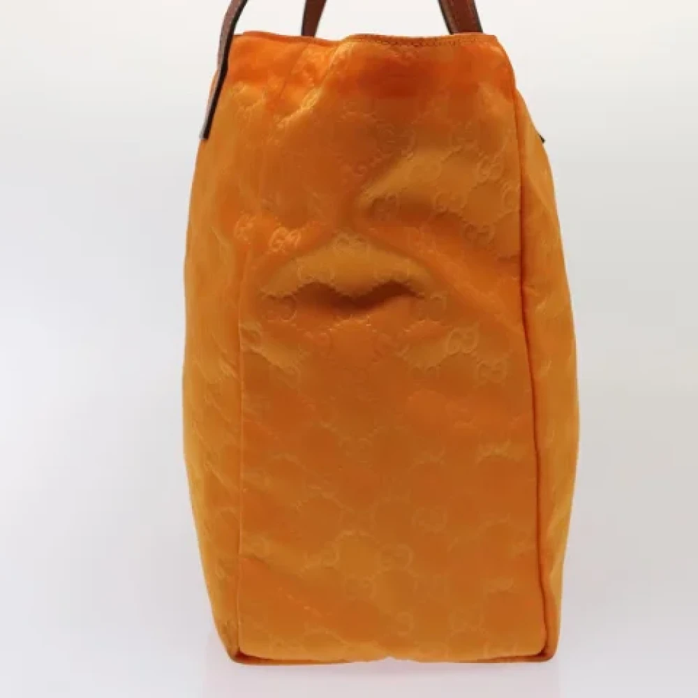 Gucci Vintage Pre-owned Nylon totes Orange Dames