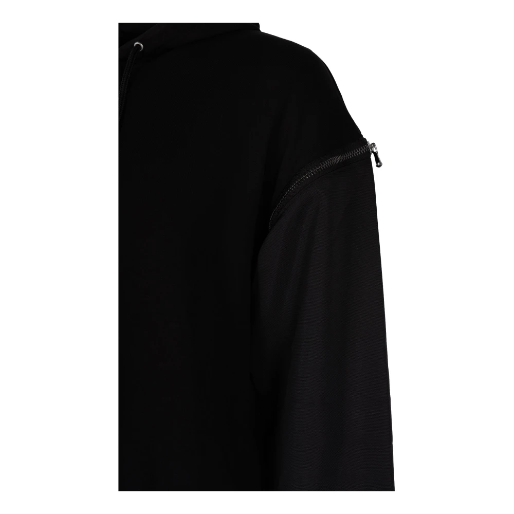 Les Hommes Hoodie Black Heren