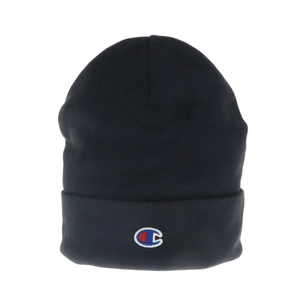 Champion Men's Blue Printed Beanie Navy
