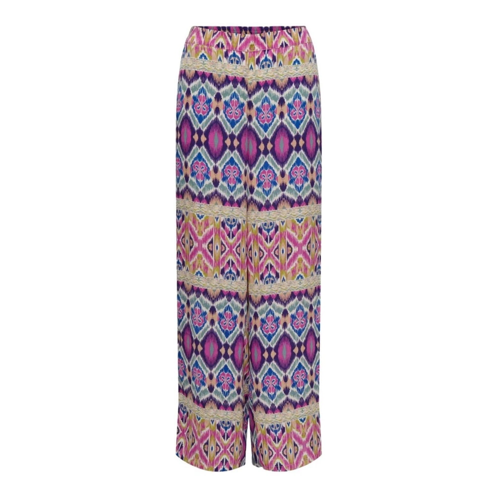 Only Life Poly Palazzo Broek Lente Zomer Collectie Multicolor Dames