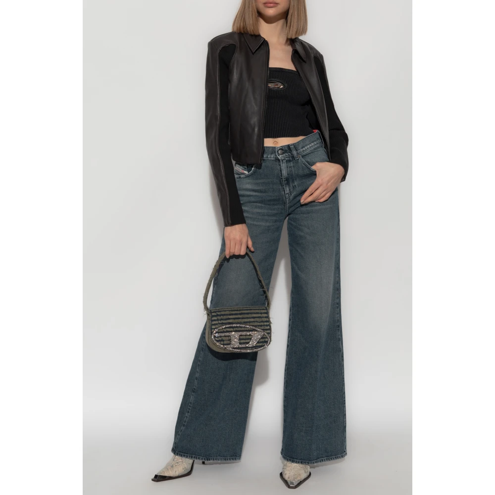 Diesel Leren jas L-Totem-P1 Black Dames