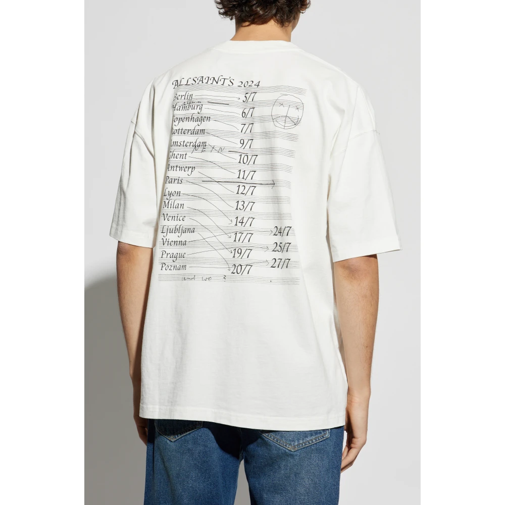 AllSaints Bracken T-shirt White Heren