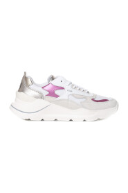 Damen Technische Sneakers mit Lederdetails