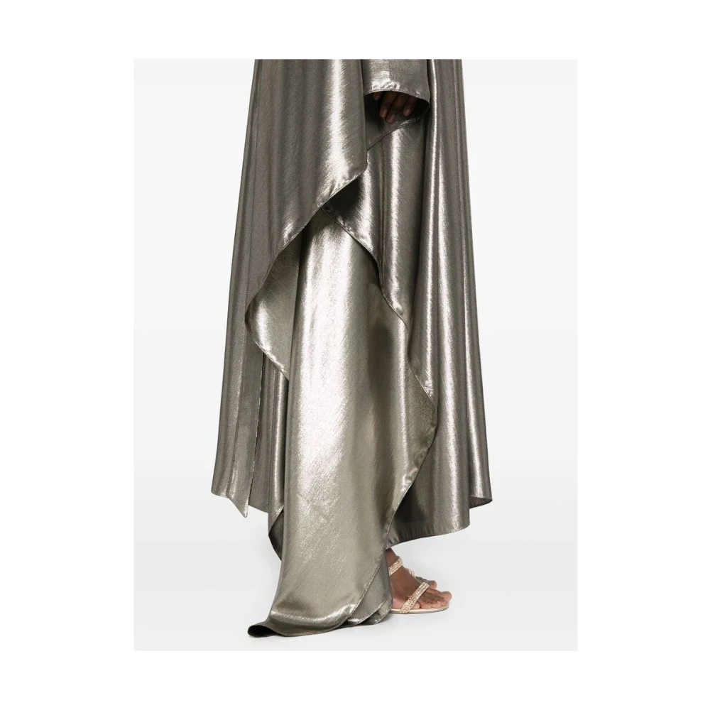 Taller Marmo Gouden Zijden One-Shoulder Jurk Yellow Dames