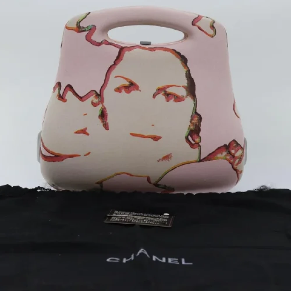 Chanel Vintage Pre-owned Canvas chanel-bags Pink Dames