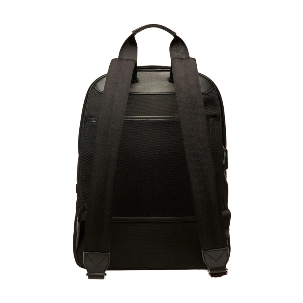 Bally Nylon Logo Rugzak Black Heren