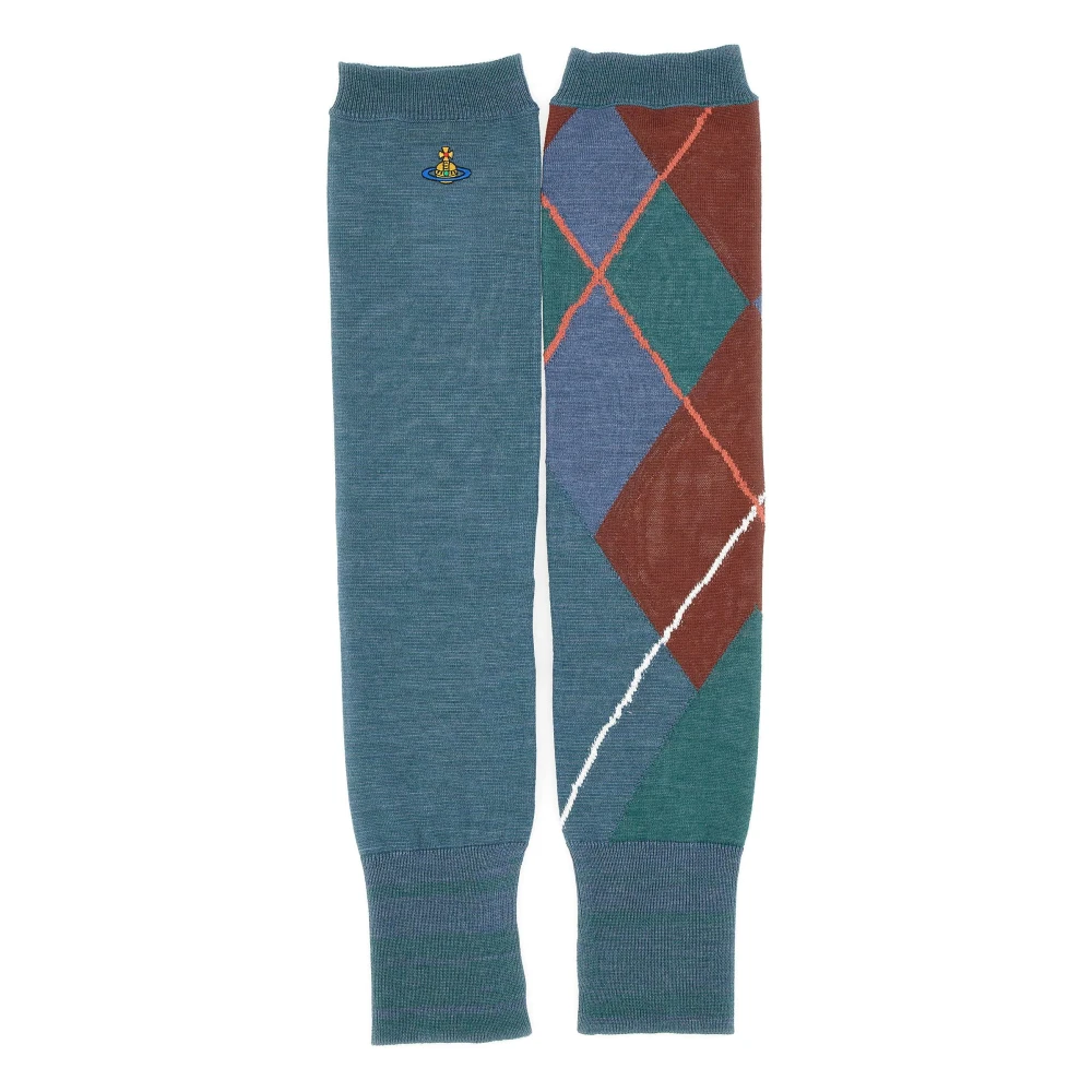 Vivienne Westwood , Gloves, Female, Green, One Size, Argyle Arm Warmers - Image 4
