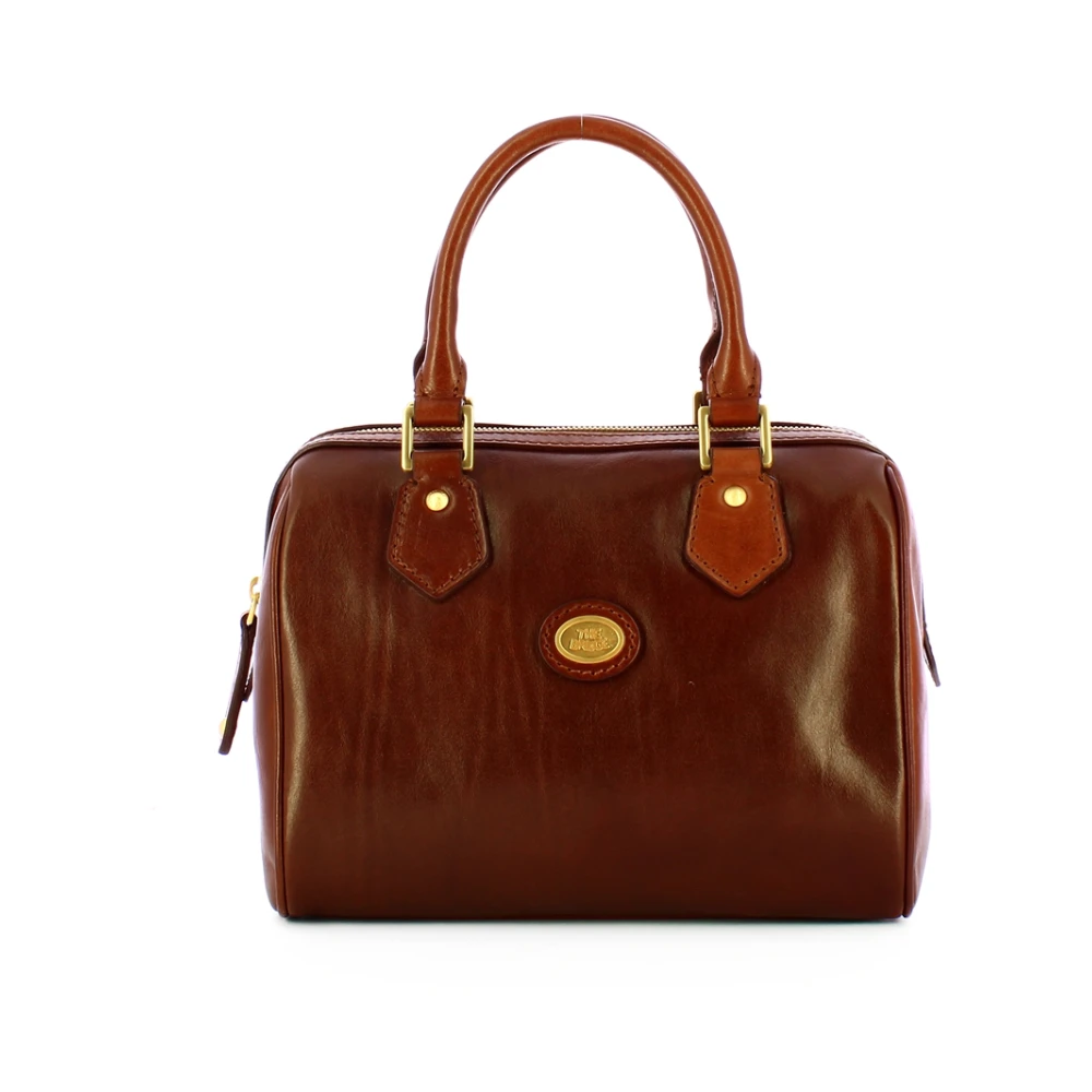 The Bridge Bauletto Story Leren Handtas Brown Dames