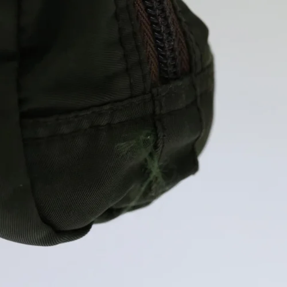 Prada Vintage Pre-owned Nylon pouches Green Dames